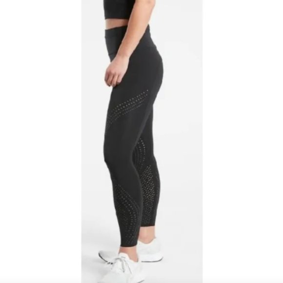 Athleta Accelerate Lasercut 7/8 Tight Legging Black - Picture 3 of 9